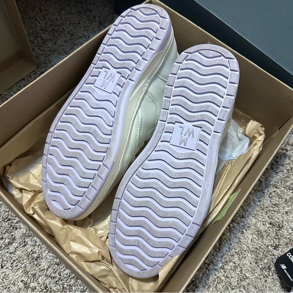 Madewell Court Low-Top Sneakers in White and Purple - Picture 7 of 9